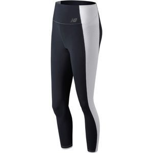 New Balance Womens Lynx Run Tight with Pockets in White/Navy Size Small